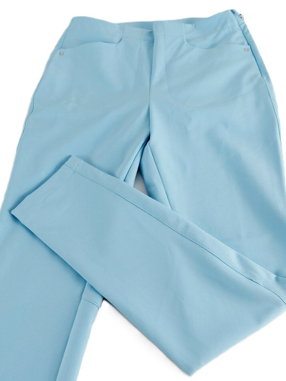 RLX Ralph Lauren Eagle Golf Pant Women's Size 4 Pool Blue Stretch Nylon Pockets